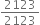 2123 over 2123