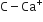 straight C minus Ca to the power of plus