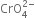 CrO subscript 4 superscript 2 minus end superscript