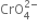 CrO subscript 4 superscript 2 minus end superscript