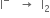 straight I to the power of minus space space space rightwards arrow space space straight I subscript 2