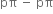 pπ space minus space pπ