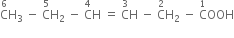 straight C with 6 on top straight H subscript 3 space minus space straight C with 5 on top straight H subscript 2 space minus space straight C with 4 on top straight H space equals space straight C with 3 on top straight H space minus space straight C with 2 on top straight H subscript 2 space minus space straight C with 1 on top OOH