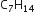 straight C subscript 7 straight H subscript 14