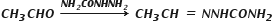 bold italic C bold italic H subscript bold italic 3 bold italic C bold italic H bold italic O bold italic space bold italic rightwards arrow with bold italic N bold italic H subscript bold italic 2 bold italic C bold italic O bold italic N bold italic H bold italic N bold italic H subscript bold italic 2 on top bold italic space bold italic C bold italic H subscript bold italic 3 bold italic C bold italic H bold italic space bold italic equals bold italic space bold italic N bold italic N bold italic H bold italic C bold italic O bold italic N bold italic H subscript bold italic 2