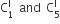 straight C subscript 1 superscript straight l space and space straight C subscript 5 superscript straight l