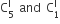 straight C subscript 5 superscript straight l space and space straight C subscript 1 superscript straight l