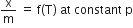 straight x over straight m space equals space straight f left parenthesis straight T right parenthesis space at space constant space straight p