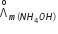 straight capital lambda with straight o on top subscript m left parenthesis N H subscript 4 O H right parenthesis space end subscript