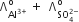 straight capital lambda subscript Al to the power of 3 plus end exponent end subscript superscript straight o space plus space space straight capital lambda subscript SO subscript 4 superscript 2 minus end superscript end subscript superscript straight o