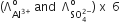left parenthesis straight capital lambda subscript Al to the power of 3 plus end exponent end subscript superscript straight o space and space space straight capital lambda subscript SO subscript 4 superscript 2 minus end superscript end subscript superscript straight o right parenthesis space straight x space space 6