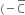left parenthesis negative straight C with bar on top