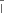 straight I with bar on top