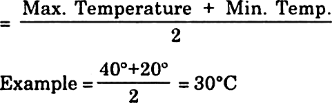 Define daily mean temperature and monthly mean temperature.