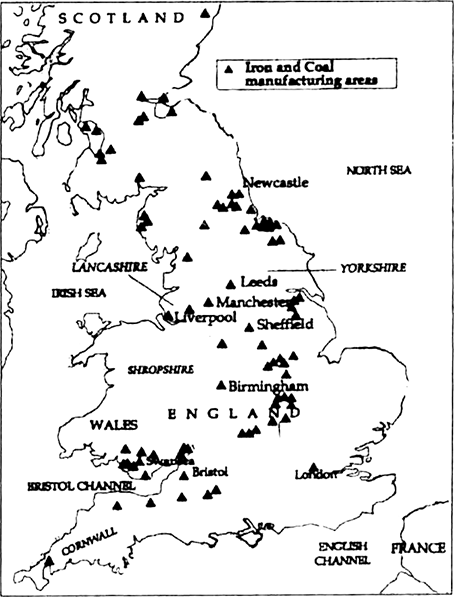 The iron industry then came to be concentrated in specific regions as integrated. Explain.