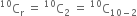 straight C presuperscript 10 subscript straight r space equals space straight C presuperscript 10 subscript 2 space equals space straight C presuperscript 10 subscript 10 minus 2 end subscript