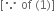 left square bracket because space of space left parenthesis 1 right parenthesis right square bracket