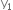 straight y subscript 1