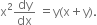 straight x squared dy over dx space equals straight y left parenthesis straight x plus straight y right parenthesis.