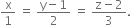 straight x over 1 space equals space fraction numerator straight y minus 1 over denominator 2 end fraction space equals space fraction numerator straight z minus 2 over denominator 3 end fraction.