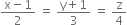 fraction numerator straight x minus 1 over denominator 2 end fraction space equals space fraction numerator straight y plus 1 over denominator 3 end fraction space equals space straight z over 4