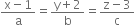 fraction numerator straight x minus 1 over denominator straight a end fraction equals fraction numerator straight y plus 2 over denominator straight b end fraction equals fraction numerator straight z minus 3 over denominator straight c end fraction