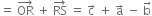 equals space OR with rightwards arrow on top space plus space RS with rightwards arrow on top space equals space straight c with rightwards arrow on top space plus space straight a with rightwards arrow on top space minus space straight b with rightwards arrow on top