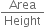 Area over Height