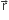 straight r with rightwards arrow on top