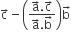 straight c with rightwards arrow on top minus open parentheses fraction numerator straight a with rightwards arrow on top. straight c with rightwards arrow on top over denominator straight a with rightwards arrow on top. straight b with rightwards arrow on top end fraction close parentheses straight b with rightwards arrow on top