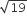 square root of 19