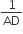 1 over AD