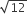 square root of 12