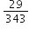 space 29 over 343