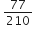 space 77 over 210