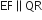 EF parallel to QR