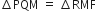 increment PQM space equals space increment RMF