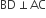 BD perpendicular AC