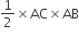 1 half cross times AC cross times AB