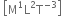 space open square brackets straight M to the power of 1 straight L squared straight T to the power of negative 3 end exponent close square brackets
