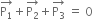 stack straight P subscript 1 with rightwards arrow on top plus stack straight P subscript 2 with rightwards arrow on top plus stack straight P subscript 3 with rightwards arrow on top space equals space 0
