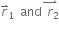 r with rightwards harpoon with barb upwards on top subscript 1 space and stack space r subscript 2 with rightwards harpoon with barb upwards on top