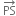 space PS with rightwards arrow on top