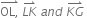 stack OL comma with rightwards harpoon with barb upwards on top space stack L K with rightwards harpoon with barb upwards on top space a n d space stack K G with rightwards harpoon with barb upwards on top space