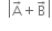 space space open vertical bar straight A with rightwards arrow on top plus straight B with rightwards arrow on top close vertical bar