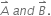 A with rightwards harpoon with barb upwards on top space a n d space B with rightwards harpoon with barb upwards on top.