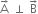 straight A with rightwards arrow on top space perpendicular space straight B with rightwards arrow on top