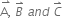 stack straight A comma with rightwards harpoon with barb upwards on top space B with rightwards harpoon with barb upwards on top space a n d space C with rightwards harpoon with barb upwards on top