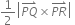 1 half open vertical bar stack P Q with rightwards harpoon with barb upwards on top cross times stack P R with rightwards harpoon with barb upwards on top close vertical bar space