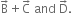 straight B with rightwards arrow on top plus straight C with rightwards arrow on top space and space straight D with rightwards arrow on top.